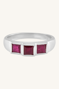 แหวนทับทิมเงินแท้ 92.5 รุ่น KLSR-11764 - Product Image 2