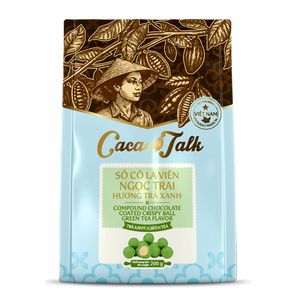 Chocolate en Oferta, Bolas Crujientes de Chocolate con Té Verde, Fabricación de Cacao en Vietnam, Decoración Global para Pasteles, HALAL, OEM/ODM - Product Image 1