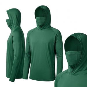 เสื้อฮู้ดดี้ตกปลา UPF 50+ สำหรับทุกเพศ ผลิตจากโพลีเอสเตอร์และไนลอน น้ำหนักเบา ระบายอากาศได้ดี แห้งเร็ว ป้องกันรังสียูวี แขนยาว เหมาะสำหรับเล่นกีฬา - Product Image 6