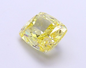 Diamant de laboratoire CVD de haute qualité 2,59 CT, taille coussin, jaune vif fantaisie, VS1, EX Cut, en vrac, stock fournisseur - Product Image 3