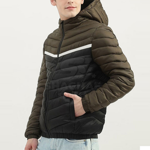 Chaqueta de Plumón Ligera de Alto Rendimiento para Hombre, Resistente al Agua y al Viento, con Cuello Alto y Cierre, Chaqueta de Invierno - Product Image 2