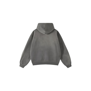 Daizha Sportswear Unisex Wash Washed Fleece Full Zip Hoodie Custom Logo Heavy Weight 100% Cotton Streetwear Hoodies - Product Image 5