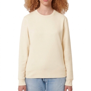 Custom 2026 Fall Women's Solid Color Sporty Sweatshirt Casual Loose Crew Neck Long Sleeve Pullover Ribbed Cuffs Hem Tops - Product Image 1