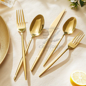 Ensemble de couverts écologiques de haute qualité en acier inoxydable, ensemble de couverts faits à la main, ensemble d'outils de cuisine - Product Image 3
