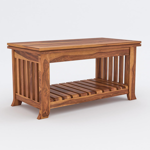 Table basse en bois de Sheesham, table à thé en bois massif pour salon, meubles artisanaux en bois pour la maison, bois naturel de qualité supérieure - Product Image 6