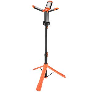 Lámpara de Trabajo LED Inalámbrica Recargable de 8Ah, 2200 Lúmenes, 30 cm, con 3 Cabezales de Lámpara Desmontables y Soporte Trípode para Camping - Product Image 1