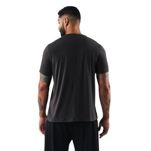 Camiseta Deportiva Gris Carbón para Hombre, Cuello Redondo, Algodón Premium, Ropa Deportiva Informal para Entrenamiento - Product Image 6