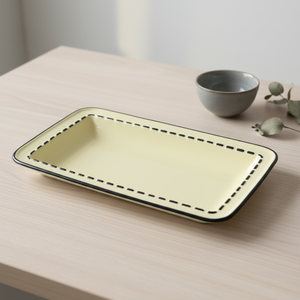 Assiette rectangulaire en grès de qualité supérieure 3460893-21.5X13, 8,5 pouces - Product Image 4