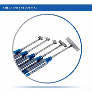 Kit de brossage doux Instruments dentaires Instruments chirurgicaux pour implants Réutilisables en acier inoxydable Flaps linguaux Set de chirurgie 5 NOUVEAUX CE - Product Image 4