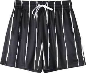Shorts de sport en polyester satiné respirant de haute qualité, avec cordon de serrage, logo personnalisé, numéro imprimé numériquement, taille plus - Product Image 5
