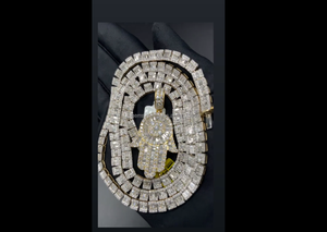Pass Diamond Tester Wholesale VVS Moissanite 925 Silver Bezel Setting 1.5Inch Tennis <b>Chain</b> <b>Cross</b> Charm Pendant Hiphop <b>Men</b> Party - Product Image 2