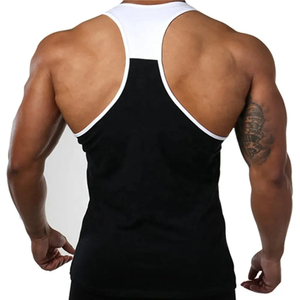 <b>Men's</b> Summer Thin Cotton Crew Neck <b>Base</b> <b>Layer</b> Breathable Solid-Color Sports & Fitness Vest for <b>Man</b> Tank Top - Product Image 3