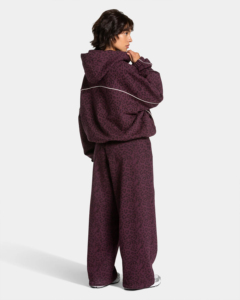 Ensemble de survêtement streetwear oversize pour femme en coton 100% avec capuche, délavage acide, imprimé léopard, écologique et passepoil contrastant - Product Image 6