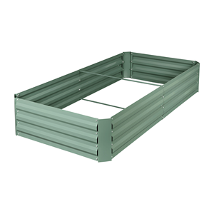Eco Friendly Modular Raised Garden Bed Galvanized Metal <b>Planter</b> Box for Modern Residential Sustainable Agriculture GB003 - Product Image 1
