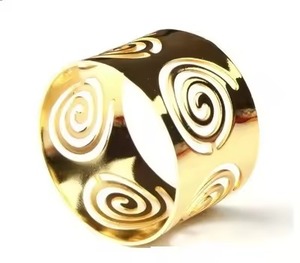Anillo de Servilleta Metálico de Lujo para Mesa de Comedor, para Banquetes de Boda, Decoración de Fiestas y Estilismo de Eventos Elegantes - Product Image 1