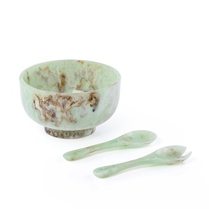 Tazón de Resina Hecho a Mano, Grande, Redondo, Decorativo, para Ensaladas y Aperitivos, para la Mesa del Hogar y la Cocina - Product Image 2