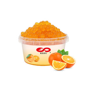 KEIFU 500g Perles de Boba Éclatantes à l'Orange, Billes de Jus Instantanées pour Boissons Bubble Tea, Garniture OEM/ODM Certifiée HALAL/HACCP 12 - Product Image 1