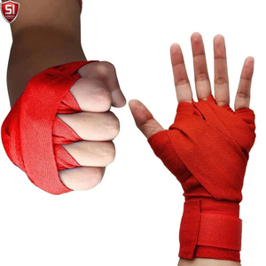 Vendas para manos de boxeo con presilla para el pulgar, transpirables, de algodón, que absorben la humedad, para entrenamiento de MMA y Muay Thai - Product Image 1