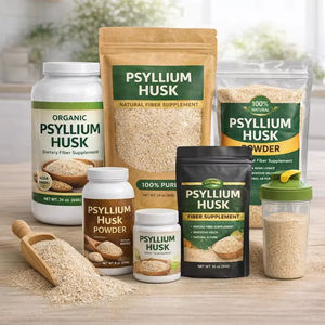 WARRLY Premium Psyllium Husk 100% Fibre Végétale Naturelle Ingrédient Alimentaire en Vrac Fabricant Stockage à Froid Durée de Conservation d'un An - Product Image 1