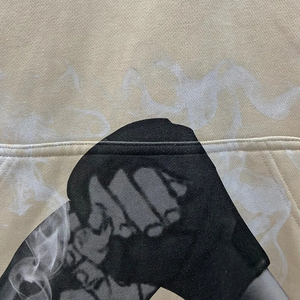 Nouveauté : Sweats à capuche décontractés délavés à l'acide pour hommes, en polyester et coton, coupe oversize, prix de gros - Product Image 5