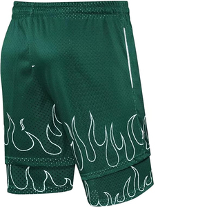 Pantalones Cortos Retro Personalizados al por Mayor para Hombre, de Poliéster Estampado Vintage, con Cierre de Cordón en la Cintura Media - Product Image 4