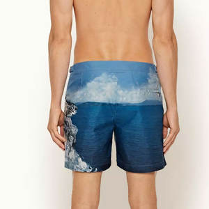 กางเกงชายหาดแห้งเร็วแบบสั่งทำพิเศษสำหรับผู้ชาย ผู้ผลิตชุดว่ายน้ำพิมพ์ลายตามสั่ง กางเกงบอร์ดแห้งเร็วมาตรฐานส่งออกสำหรับผู้ชาย พร้อมยางยืด - Product Image 2