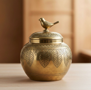 Sleek Contemporary Three-Piece Glossy Metallic Gold Food <b>Canisters</b> Premium Wood Tops Moisture-Proof Freshness Pantry - Product Image 2