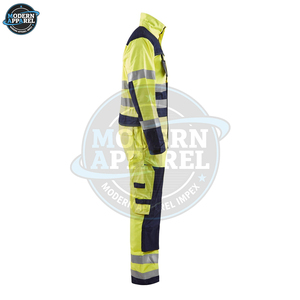 Combinaison de sécurité réfléchissante en polyester léger et respirant, sur mesure, de bonne qualité, avec logo personnalisé - Product Image 4