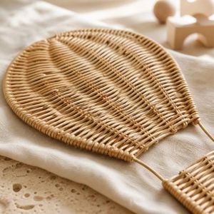 Wholesale Handmade Rattan Hot Air Balloon Wall <b>Decor</b>, Woven Boho Wall Hanging for Nursery, Kids <b>Room</b> & Home Decoration - Product Image 5