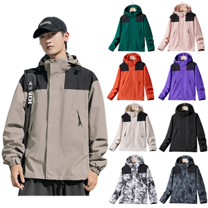 Logo Custom Outdoor <b>Jackets</b> Waterproof Printing Hooded Windbreaker <b>Jacket</b> for <b>Mens</b> - Product Image 5