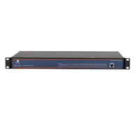 Servidor Serial de Montaje en Rack con Función Modbus, Convertidor de Dispositivos Seriales de 32 Puertos Compatible con RS485, Ethernet y USB