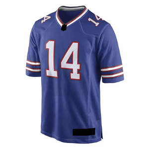 Maillot de football américain à prix abordable, service OEM, dernier design, respirant, séchage rapide, couleur unie - Product Image 1