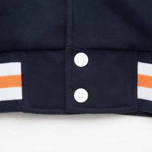 New Winter Casual Streetwear College Varsity <b>Jackets</b> Wool Stand Collar Front Logo Customized Wholesale Stylish <b>Warm</b> Layering - Product Image 2