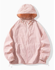 Ensemble 2 pièces pour femmes, à capuche, manches longues, couleur unie, polyester respirant, tricoté, coupe ample, longueur genou, tenue décontractée d'été - Product Image 4