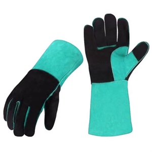 Gants de soudeur résistants à la chaleur en cuir de vachette pleine fleur de qualité supérieure, usage général, certifiés CE - Product Image 6