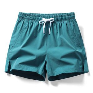 Pantalones Cortos Deportivos Casuales para Hombre, de Color Sólido, Secado Rápido, con Cordón Ajustable, Cintura Media, Tela de Poliéster - Product Image 5