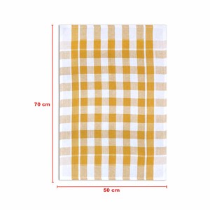 Serviettes de cuisine à carreaux 100 % coton OEM, motif gaufré, séchage rapide, qualité supérieure, très vendues - Product Image 5