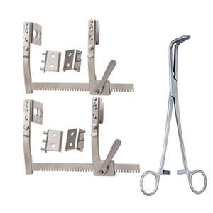 Kit de Instrumentos Quirúrgicos para Toracotomía, Manual, de Acero Inoxidable, Separador de Costillas Finochietto, Aprobado por CE por Dentavex - Product Image 5