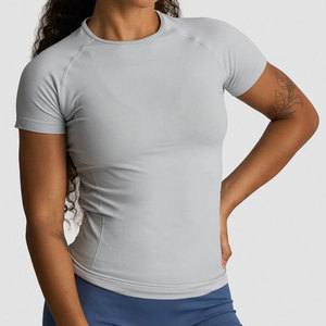 Camiseta de Punto de Poliéster de Alta Calidad para Mujer, Ajustada, Compresiva, para Yoga, de Secado Rápido, Anti-Pilling y Transpirable - Product Image 5