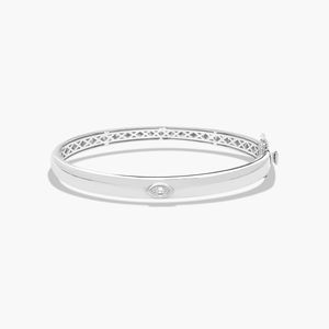 <b>Rose</b> <b>Gold</b> Fancy Bezels Lab Grown Marquise Diamond <b>Bangle</b> Bracelet - Product Image 1