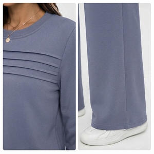 Conjunto Deportivo de Dos Piezas para Mujer, de Alta Calidad, 100% Nailon, Estilo Patchwork, para Viajes y Vacaciones de Verano, Pantalones Anchos con Cordón Ajustable - Product Image 6
