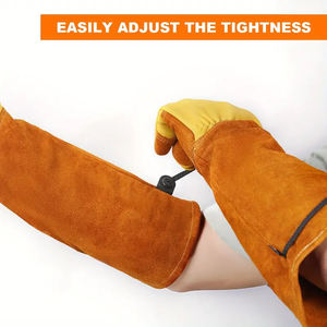 Servicio OEM ODM, Guantes de Soldadura Resistentes al Calor con Pantalla Táctil, Guantes de Seguridad para Trabajo en Exteriores TIG MIG, Venta al Por Mayor - Product Image 4