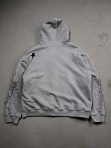 Sudadera con Capucha para Hombre y Mujer, 100% Algodón, Cierre de Cremallera, Diseño Sólido, Impresión Digital, Estilo Hip Hop Y2K, Servicio OEM - Product Image 3