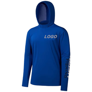 Chemise de pêche personnalisée pour homme avec logo, protection solaire UPF 50+, anti-UV, manches longues, en polyester, pour activités de plein air et randonnée - Product Image 4