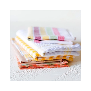 Paños de Cocina de Algodón Súper Absorbentes, Sin Pelusas, Bordados, de Color Sólido, Tejidos, Rectangulares, de Secado Rápido, Lavables a Máquina - Product Image 4