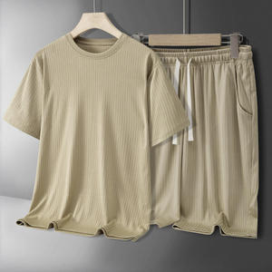 Ensemble décontracté d'été pour hommes : survêtement doux 2 pièces (T-shirt et short) – Vente en gros - Product Image 5