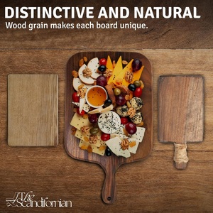 Premium <b>Wooden</b> Chopping Board with Strong Handle Smooth <b>Knife</b> Friendly Surface Durable Design Ideal for Cutting and Kitchen Use - Product Image 2