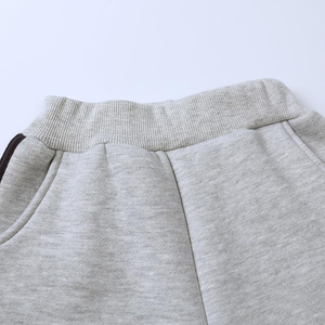 Ensemble de survêtement à capuche pour enfants, manches longues, couleur unie, tenue décontractée pour l'automne, vêtements unisexes en coton pour enfants - Product Image 4