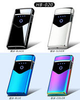 Encendedor Electrónico Dericsson Resistente al Viento, con Sensor Táctil de Huellas Dactilares, Doble Arco, Aleación de Zinc, Carga Creativa por Inducción USB