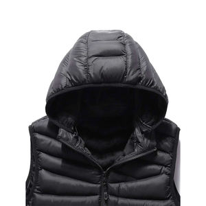 Gilet matelassé à capuche TurboDown pour homme, 550 Fill Omni Heat, léger, sans manches, isolant, pour l'hiver - Product Image 4